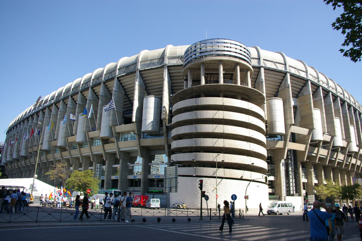 Stadion Benabeu w świetle dnia