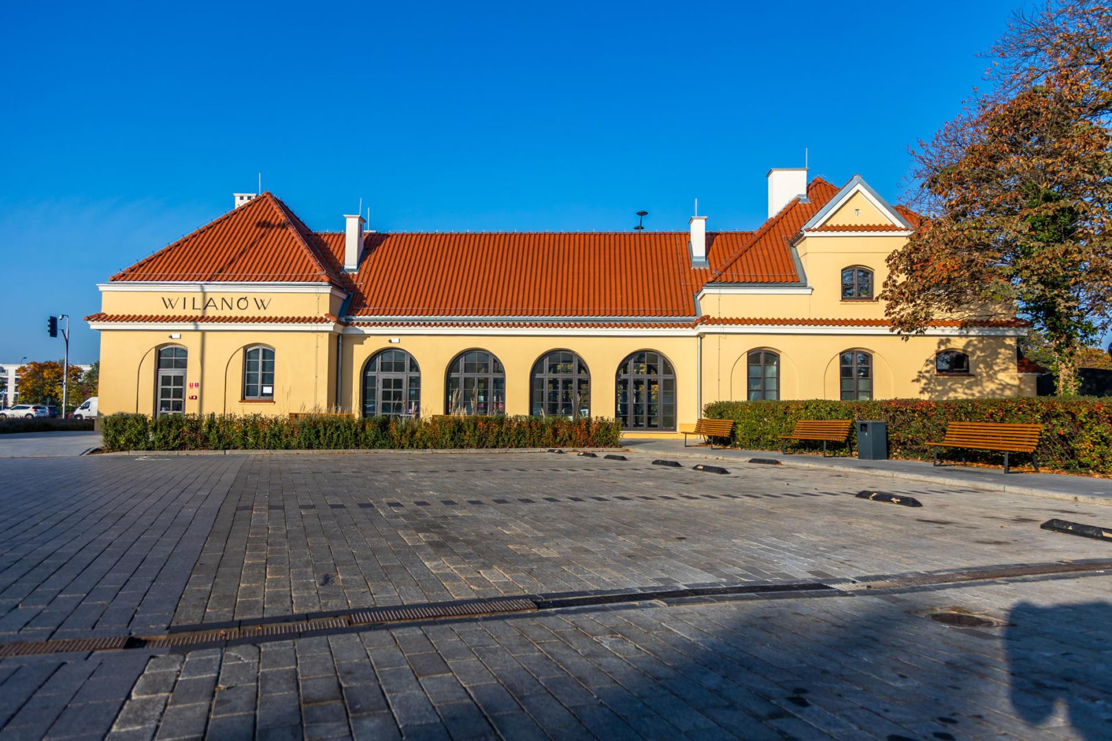 Dawny dworzec Kolei Wilanowskiej w Warszawie po remoncie