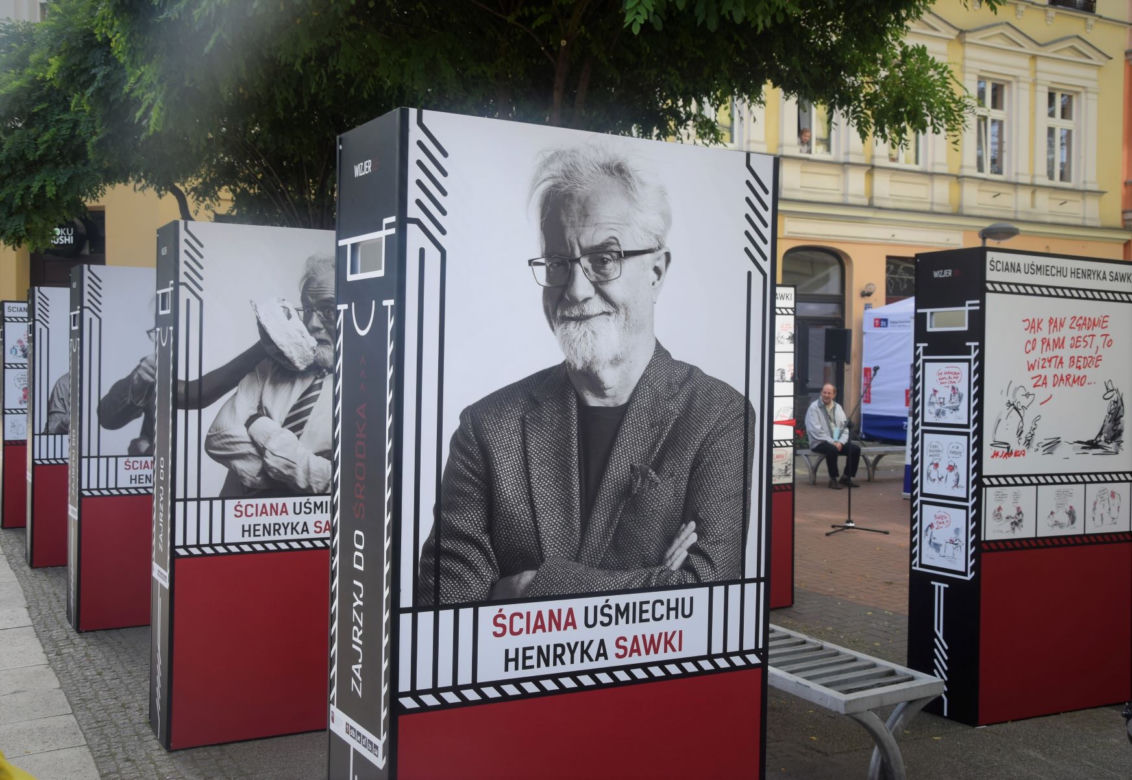 "Ściana Uśmiechu" w centrum Szczecina