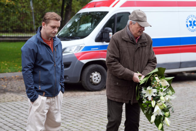 Barwy szczęścia, odcinek 3342. Jaworski (Jacek Kałucki), Hubert (Marek Molak)