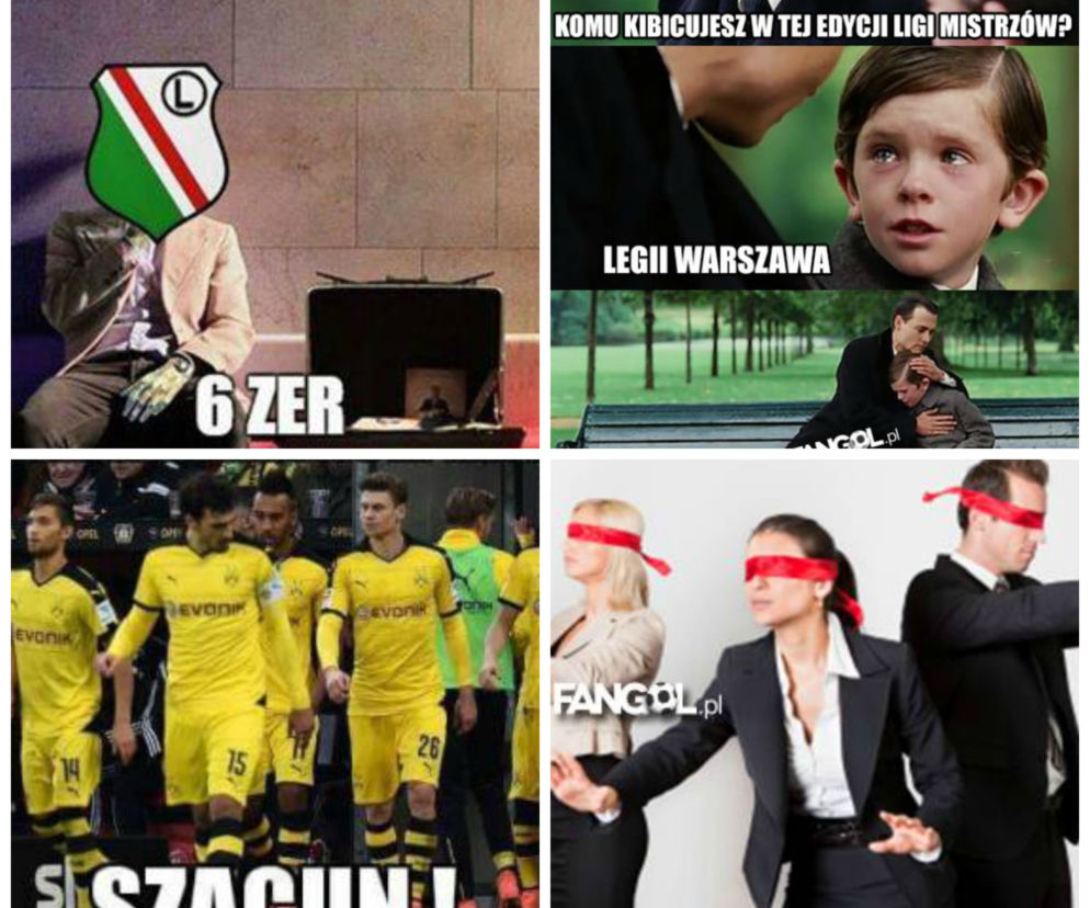 Memy po meczu Legia Warszawa - Borussia Dortmund