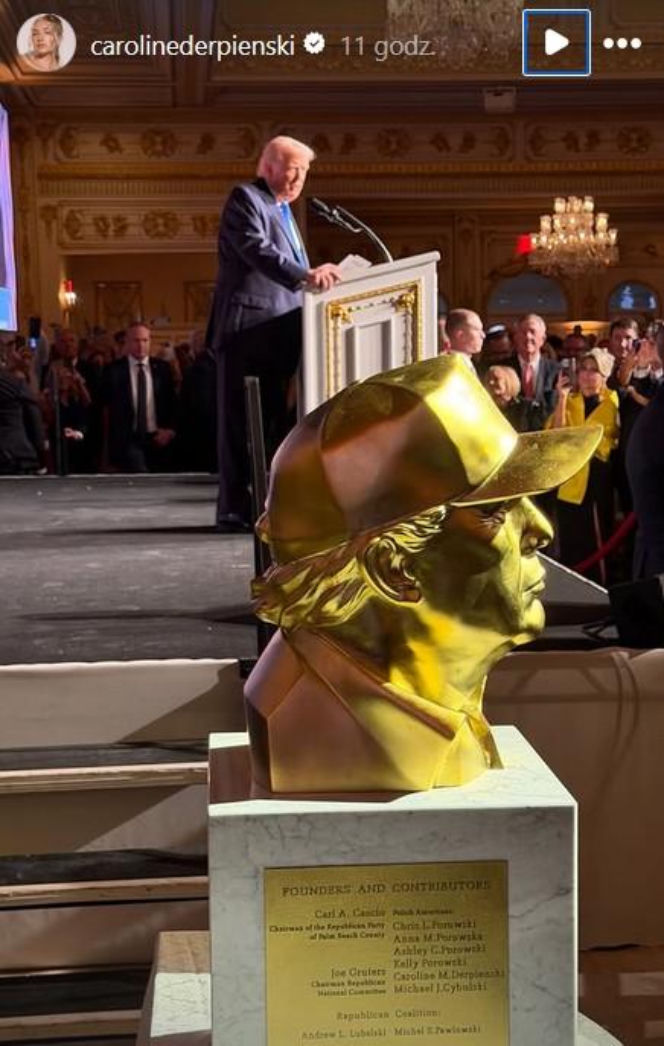 Caroline Derpieński i spotkanie z Trumpem