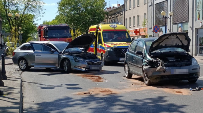 Wypadek samochodowy w Siedlcach