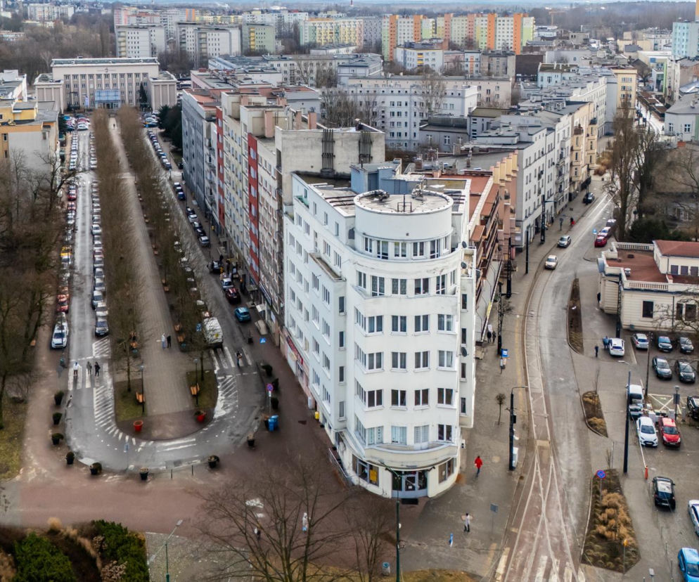 Przedwojenny drapacz chmur przy al. Zwycięstwa 1, Sosnowiec