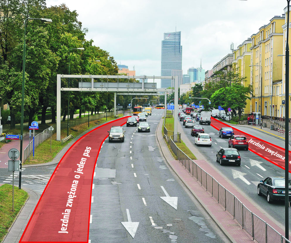Chcą zwęzić poszerzoną Górczewską