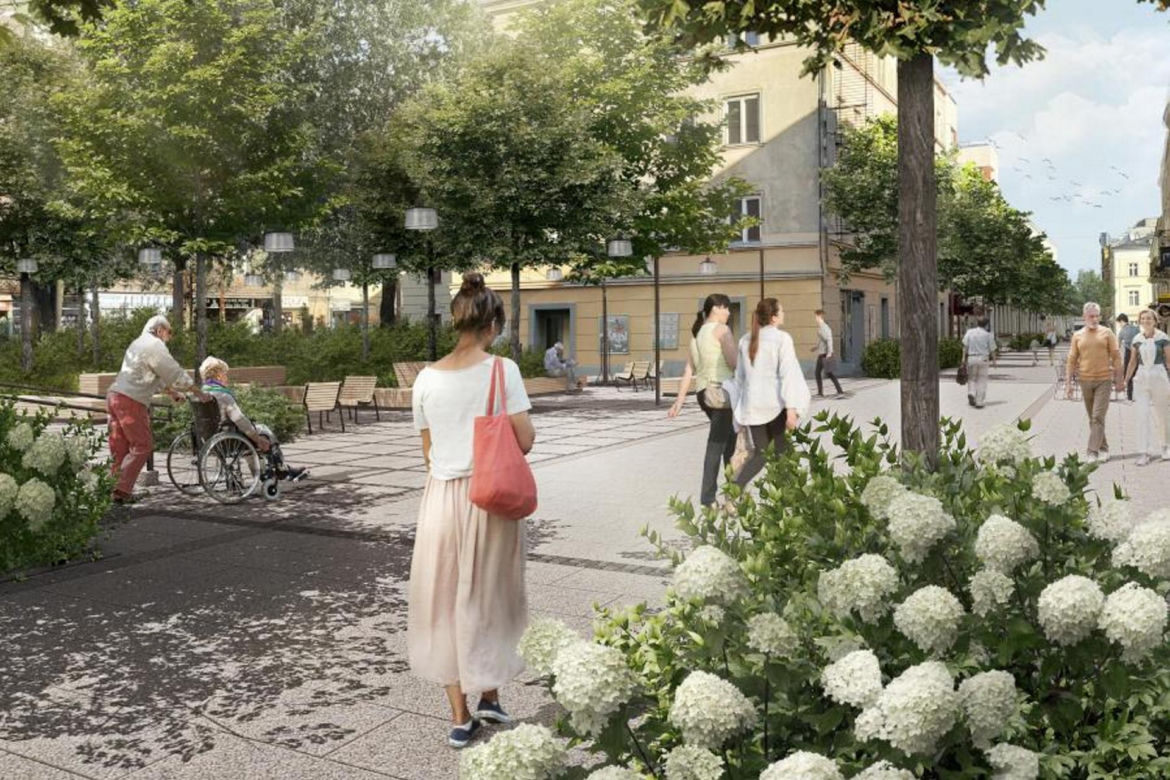 Warszawa. Chmielna się zazieleni. Znamy wykonawcę przebudowy reprezentacyjnej ulicy