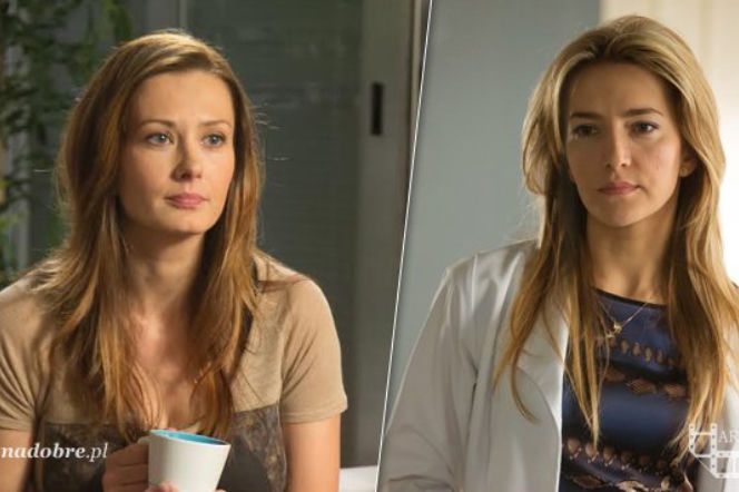Na dobre i na złe odc. 548. Lena Starska (Anita Sokołowska), Hana Goldberg (Kamilla Baar)