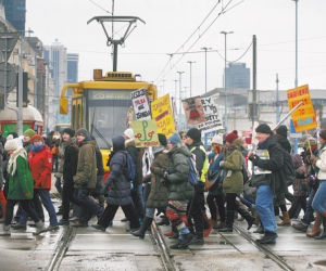 Feministki zablokowały centrum
