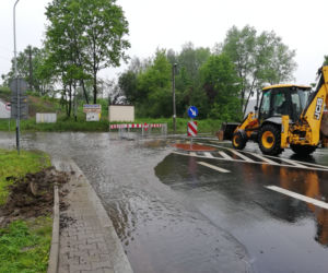 Powódź w Krakowie: Zalana ulica Półłanki 24.05.2019