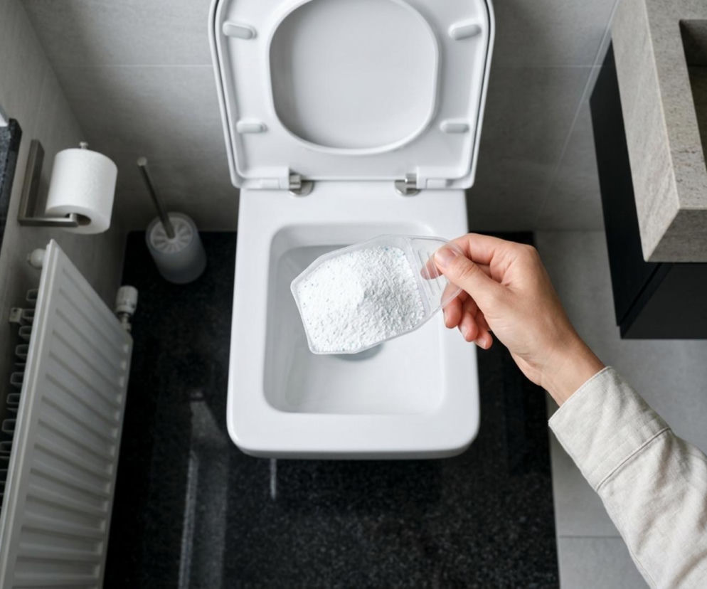 Sekret lśniącej toalety? Pół szklanki proszku do prania usunie kamień w 15 minut
