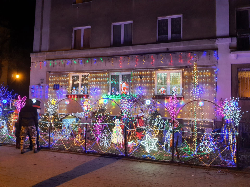 Odlotowy ogród na Bielanach. Niesamowite iluminacje!  