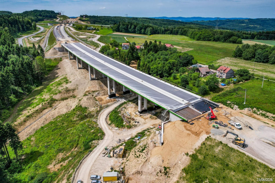 Budowa S19 - Babica Jawornik z najwyższą estakadą w Polsce
