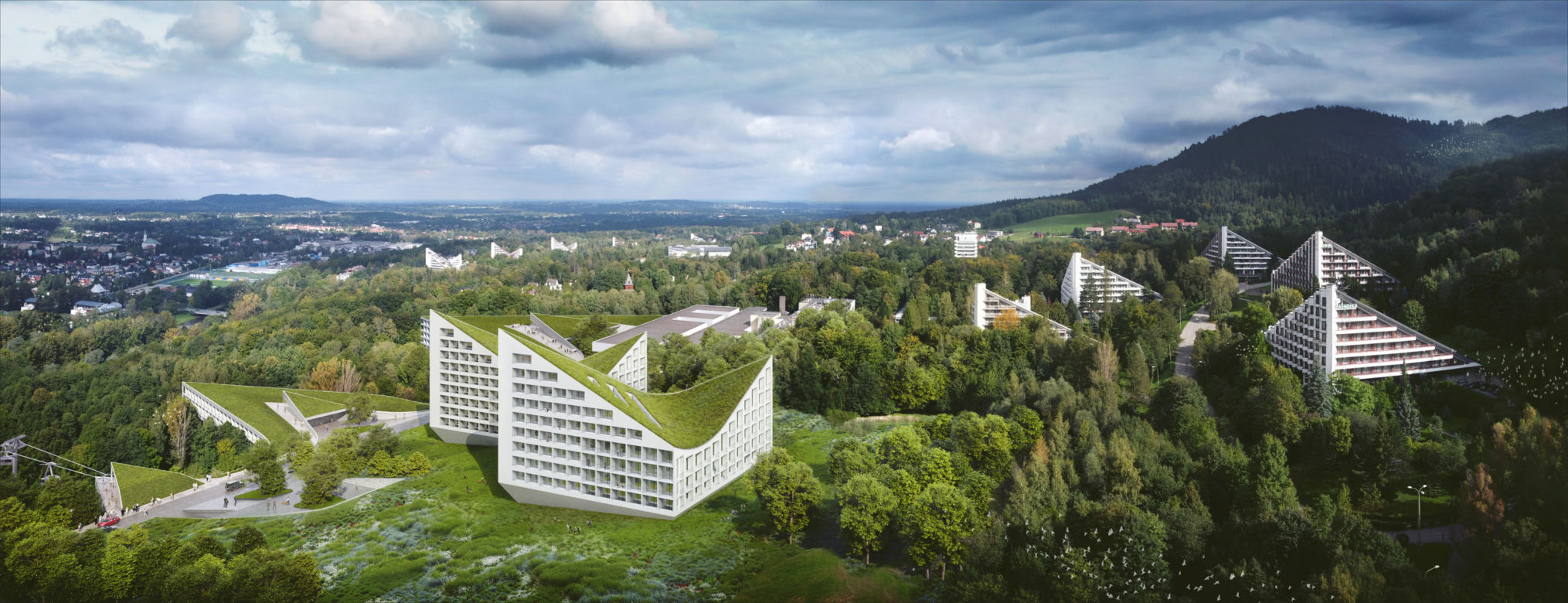 Uzdrowisko w Ustroniu do zmiany. Tak wygląda projekt rozbudowy słynnych piramid