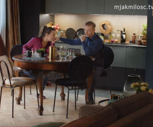 M jak miłość. Magda (Anna Mucha), Budzyński (Krystian Wieczorek)