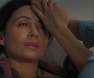 M jak miłość odc. 1927. Joanna (Dominika Sakowicz), Artur Rogowski (Robert Moskwa)