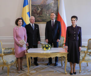 Marta Nawrocka, Karol Nawrocki, król Karol XVI Gustaw, królowa Sylwia