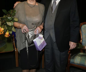 Marian Opania z żoną