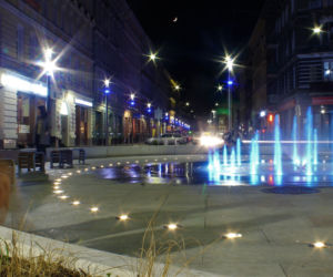Nowa fontanna na placu Zamenhofa