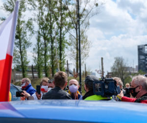 Protest przedsiębiorców w Katowicach.