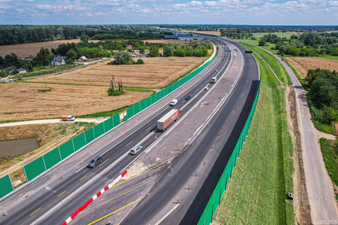 Budowa S7 Płońsk - Czosnów, odcinek od węzła Modlin do węzła Czosnów