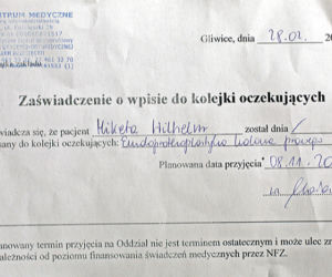 Polski rekord hańby: Mam operację 8 listopada 2022 roku