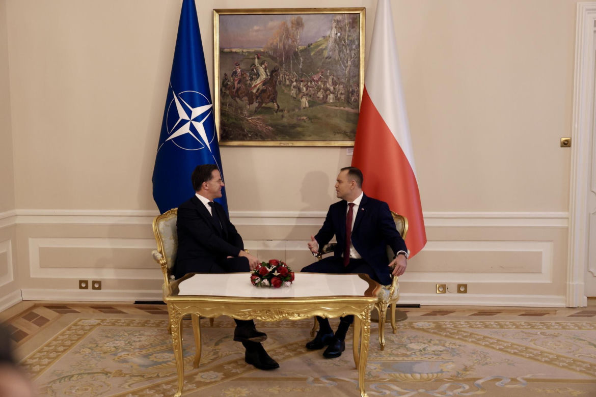 Rutte na spotkaniu z Nawrockim