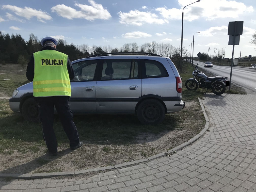 Wymuszenie pierwszeństwa na motocykliście 