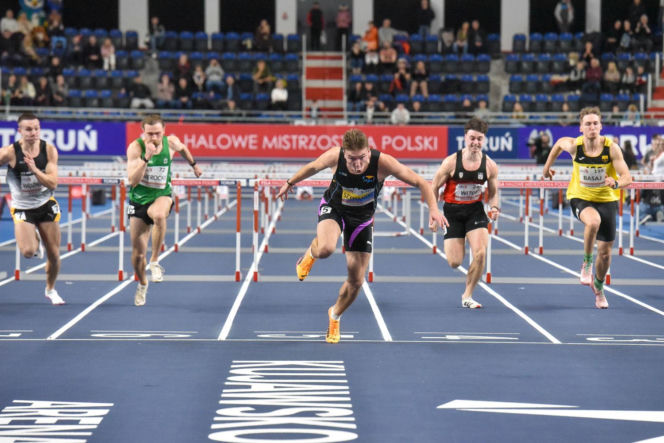 Halowe mistrzostwa Polski w Kujawsko-Pomorskiej Arenie Toruń. Zdjęcia kibiców i zawodników