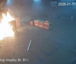 Tak wybuchł pożar, który pochłonął milion złotych