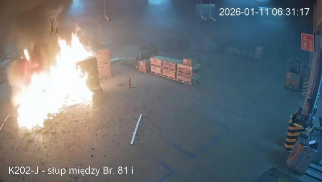 Tak wybuchł pożar, który pochłonął milion złotych