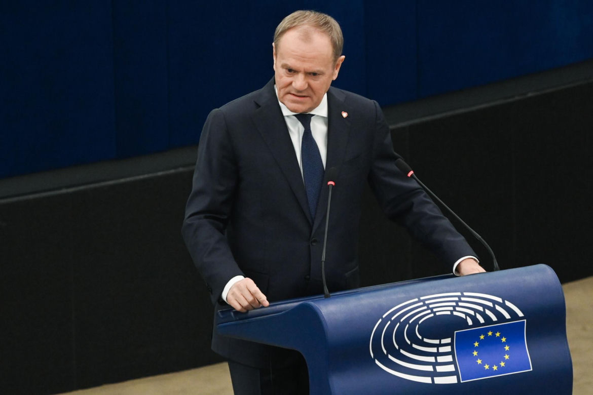 Wystąpienie Tuska w Parlamencie Europejskim