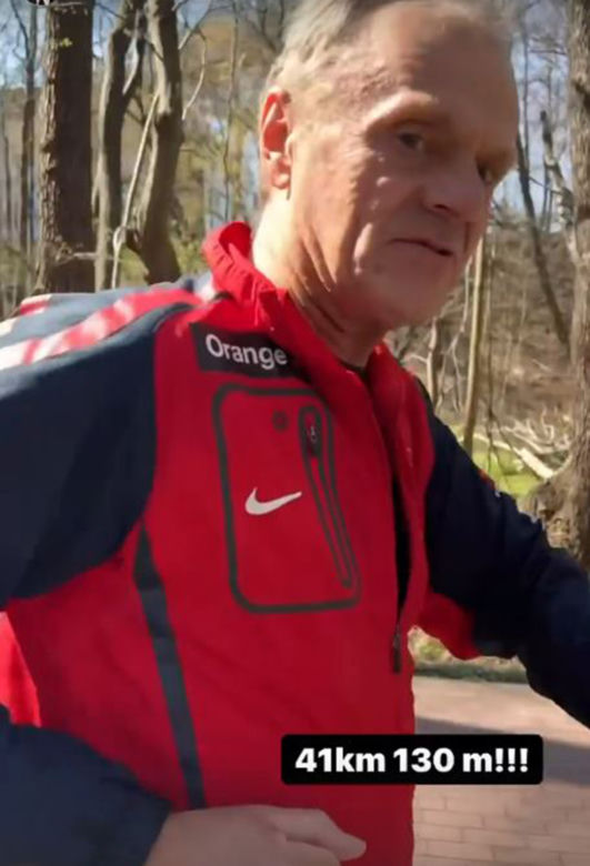 Wielkie dokonanie Tuska! Przebiegł maraton na urodziny 