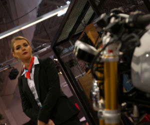Hostessy na Warsaw Motorcycle Show