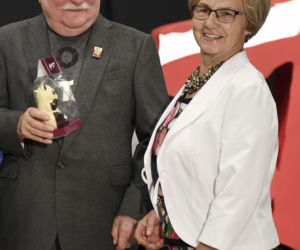 Lech Wałęsa z żoną Danutą. 2019r.