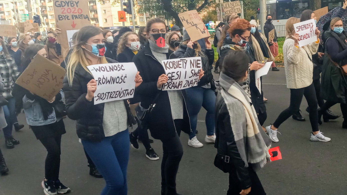 Protest kobiet w Szczecinie - 28.10.2020