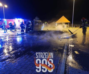 Groźny pożar na stacji benzynowej na autostradzie A4