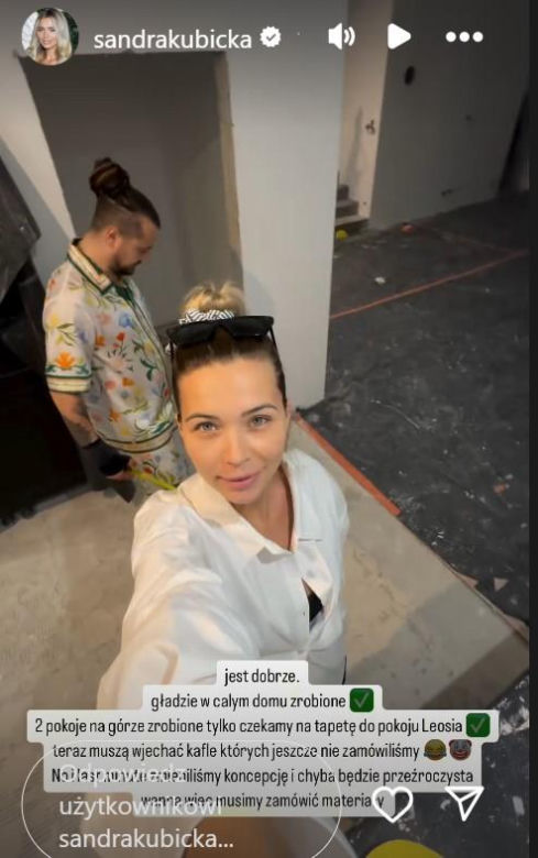 Sandra Kubicka pokazała nowy dom! Baron nieźle zasuwa na budowie! Lecą mocne słowa