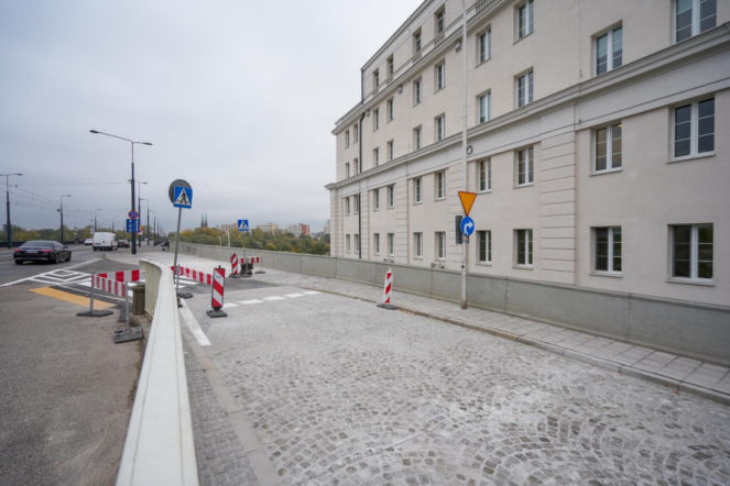 Nowy Zjazd otwarty. Wyremontowaliśmy łącznicę w kierunku Pragi - ZDM Warszawa
