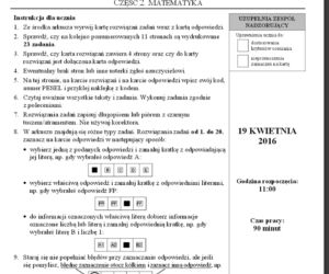 Egzamin z matematyki
