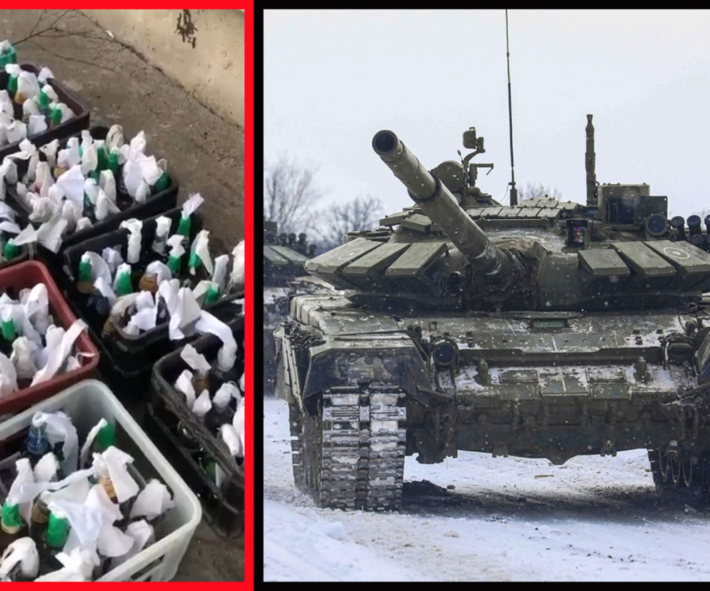 Wojna na Ukrainie. Koktajle Mołotowa. Czołgi. Relacja na żywo