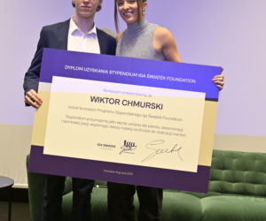 Iga Świątek rozdała stypendia