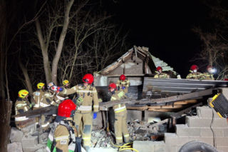 Zawalenie się domu pod Zgierzem