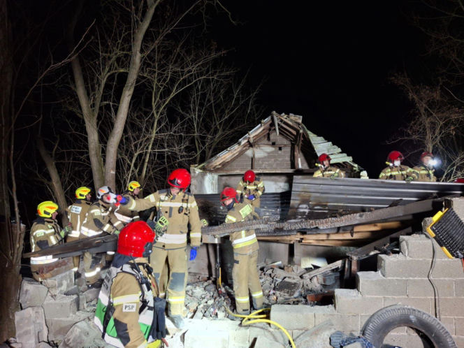 Zawalenie się domu pod Zgierzem