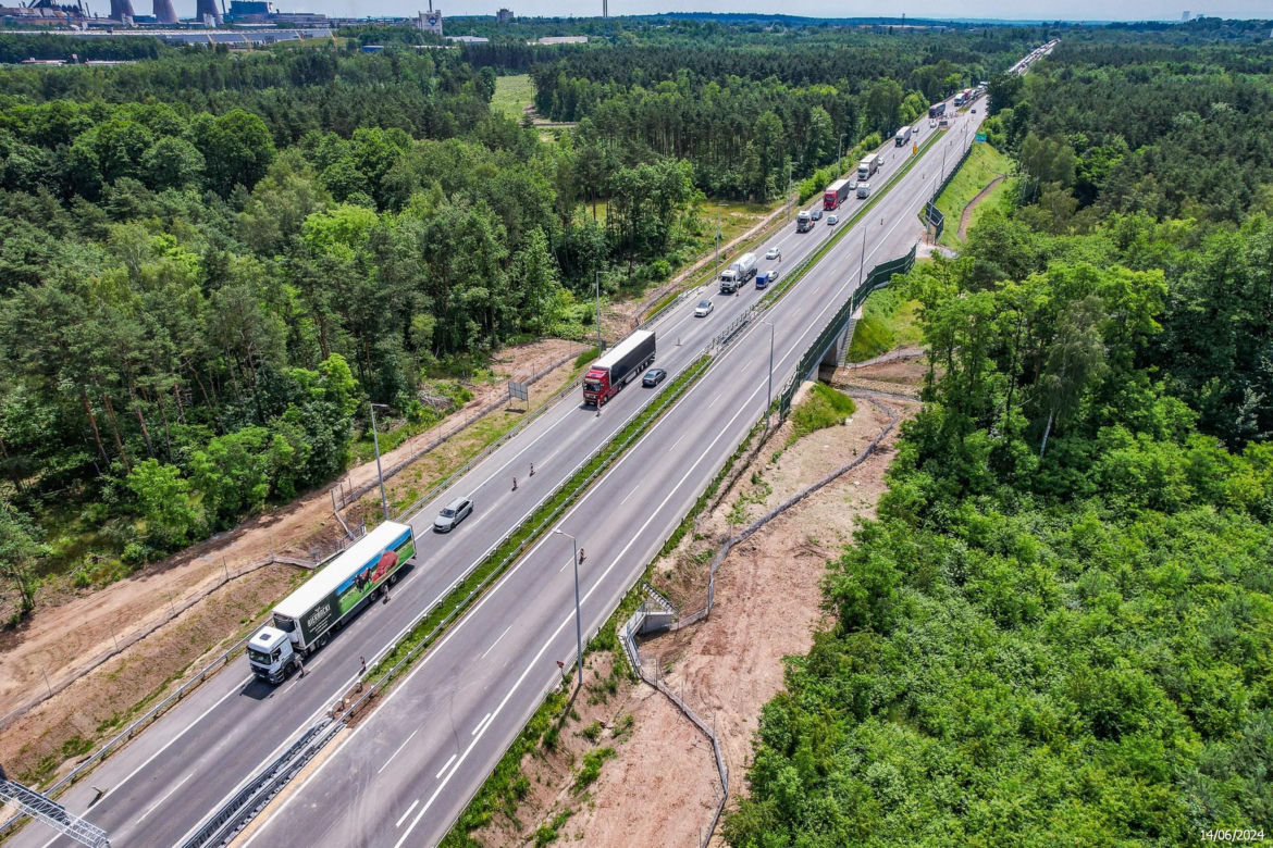 Tak wygląda zagłębiowska część nowej, ekspresowej S1 - czerwiec 2024