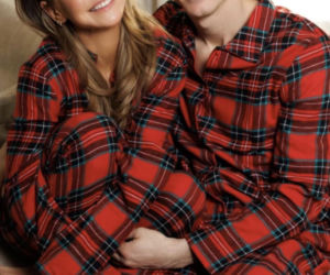 Anna Lewandowska i Robert Lewandowski świątecznie