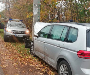 Pijany ksiądz rozbił się na latarni 