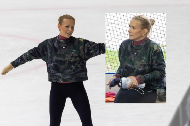 Aneta Zając na łyżwach