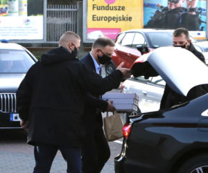 Agata i Andrzej Duda na zakupach w Krakowie