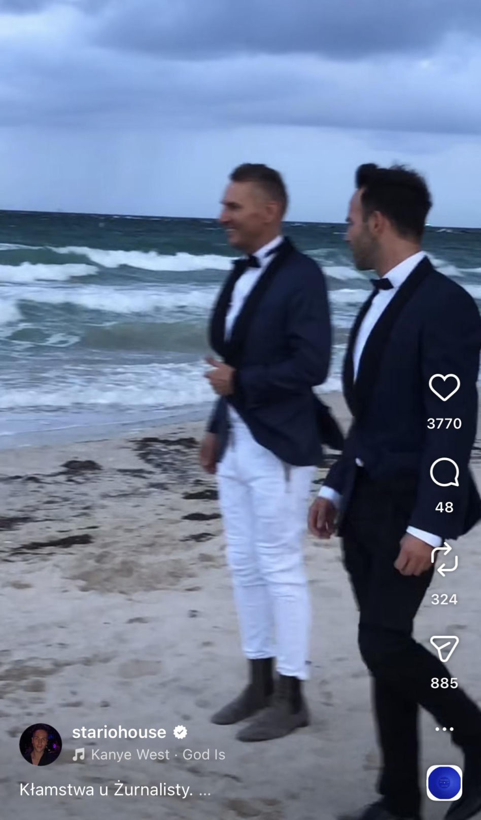 Krzysztof Gojdź i Marcin Roznowski: Ślub na plaży