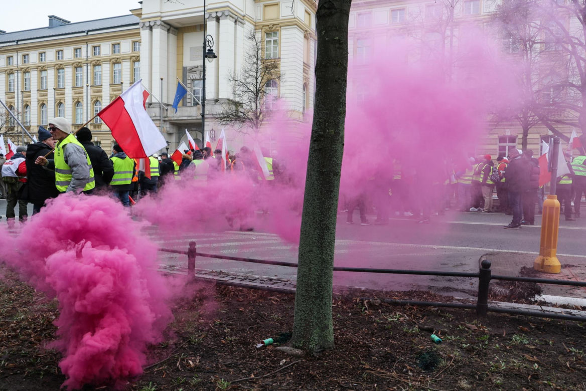 Protest rolników w Warszawie